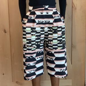 Topshop High Waist Culotte Pants